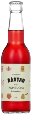 Råstad Kombucha Bringebær flaske