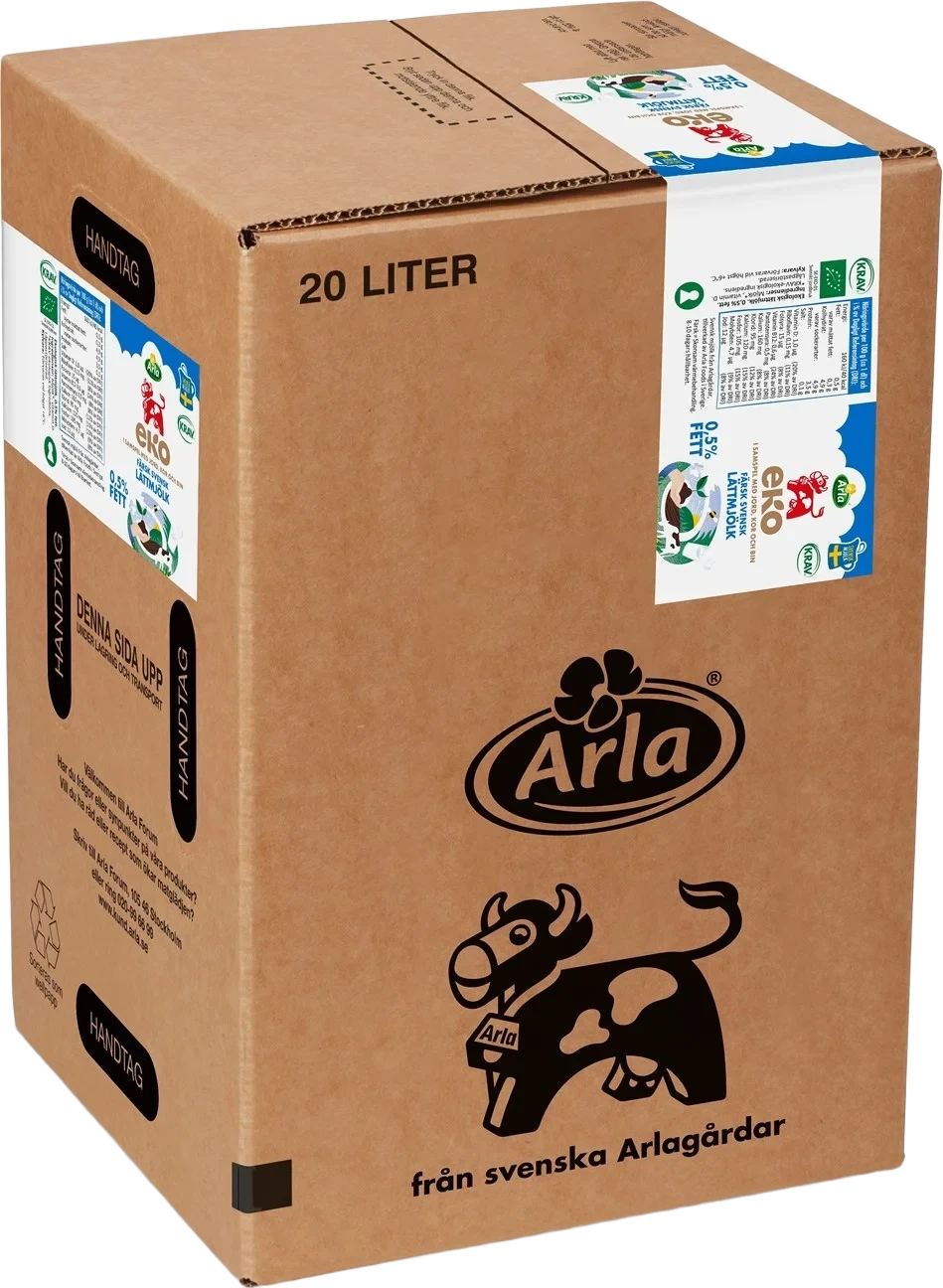 Eko lättmjölk 0.5% storp