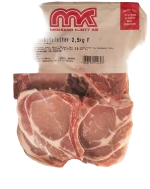 Svinekoteletter 2.5kg Meråker Kjøtt