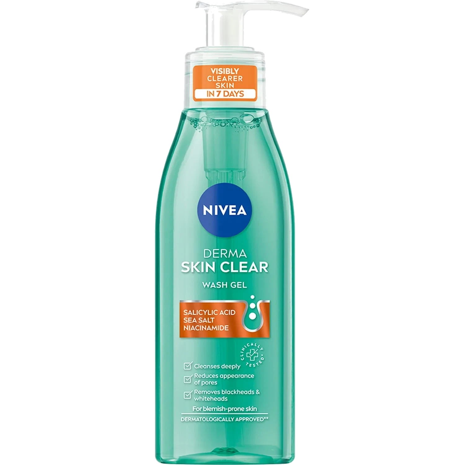 Nivea Derma Skin Clear Wash Gel, 150ml