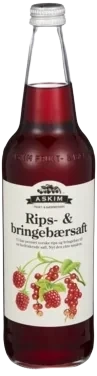 Rips- & Bringebærsaft 0,7l Fl Askim Frukt – og Bærpresseri