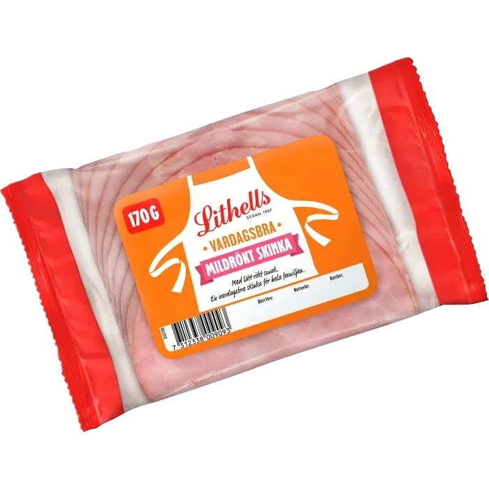 Skinka Mildrökt Vardagsbra 170g Lithells