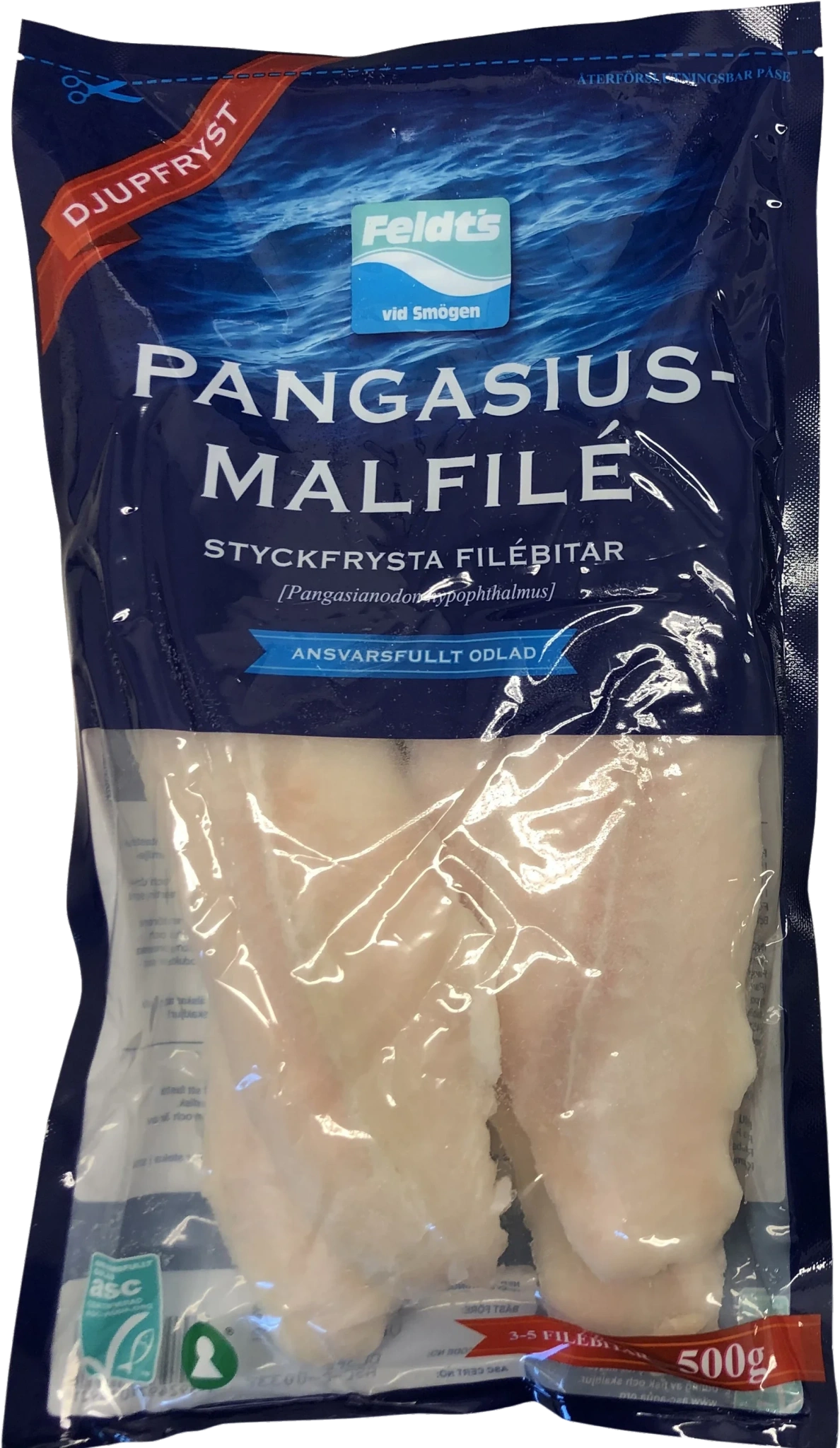 Pangasiusmalfilé ASC, styckfryst