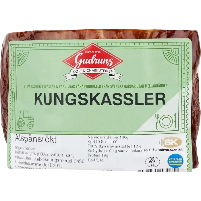 Kungskassler i bit ca 500g Gudruns