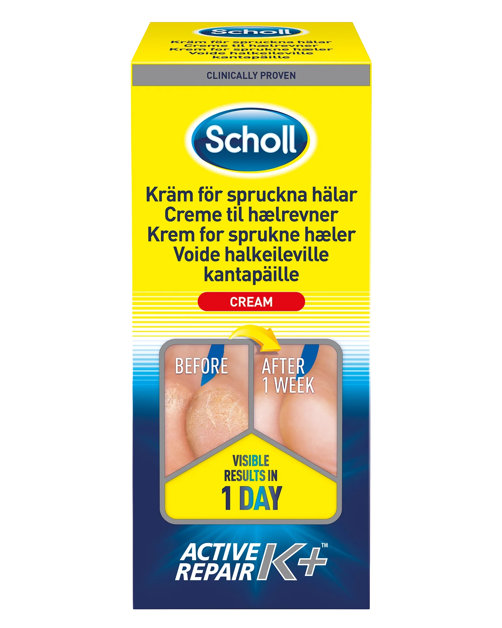 Scholl Professional Krem Sprukne Hæler, 120 ml
