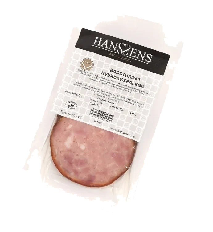 Badsturøkt hv.pålegg   100g
