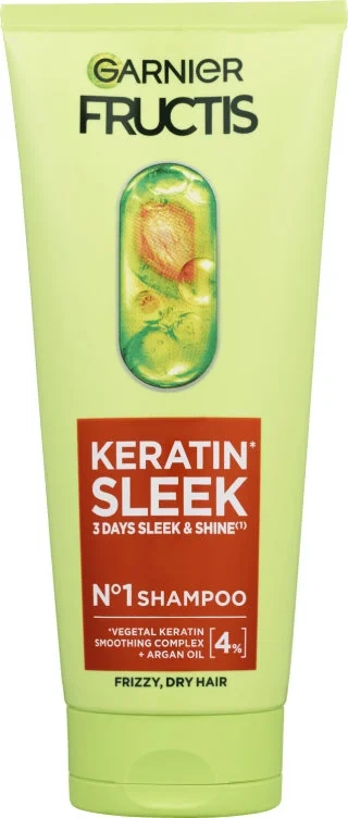 Fructis Shampoo Keratin Sleek 200ml Garnin