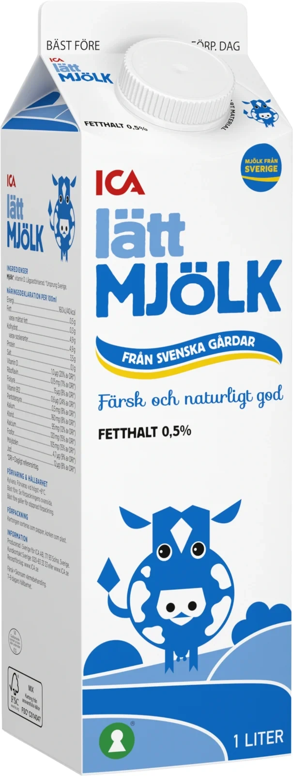 Lättmjölk 0.5%