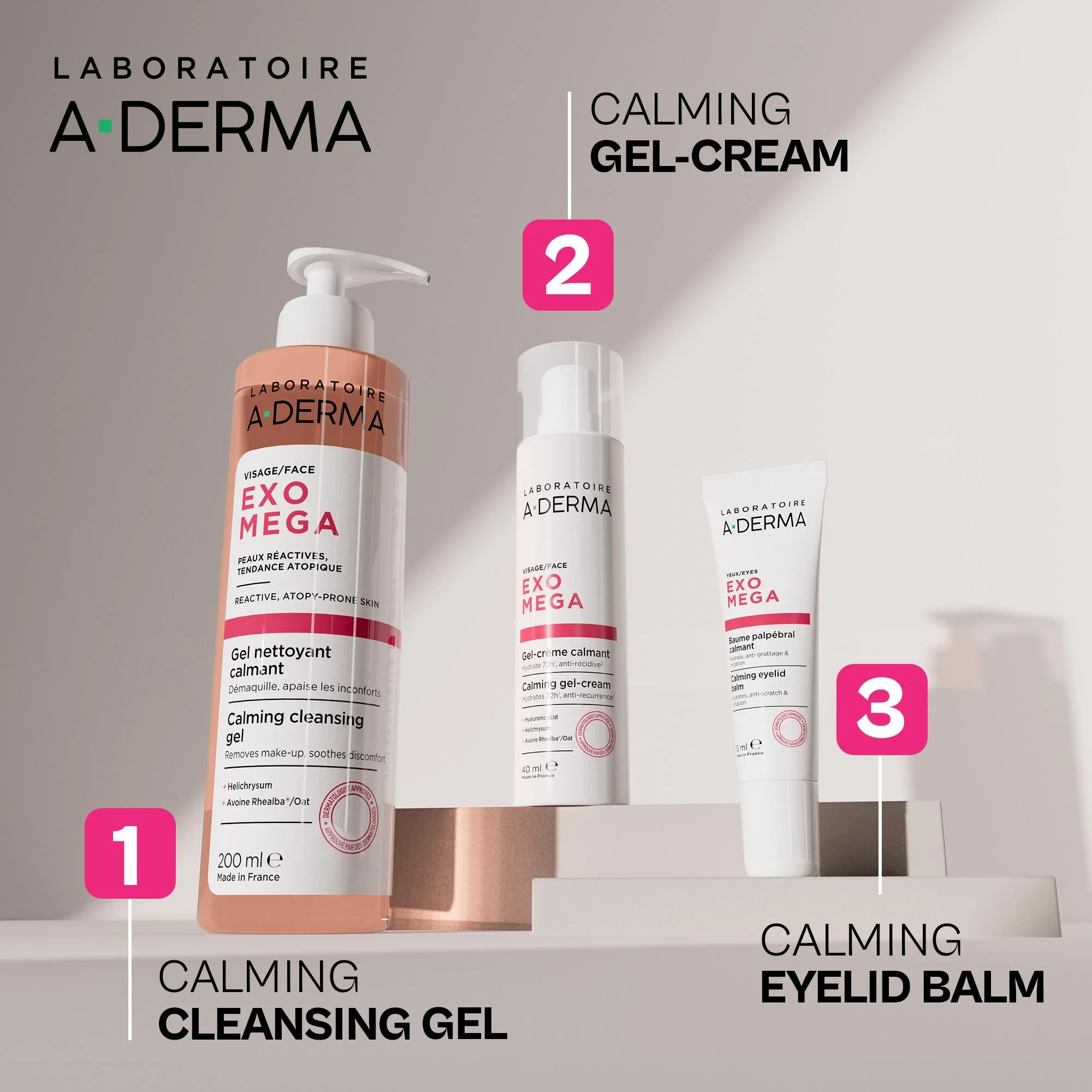 A-Derma Exomega Calming Cleansing Gel, 200 ml