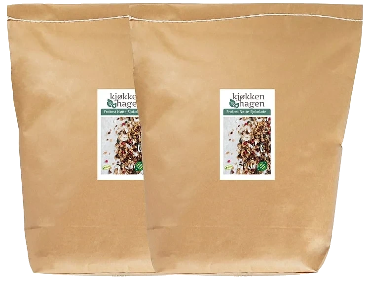 Frokost nøtte-sjokolade økol. vegansk   5kg