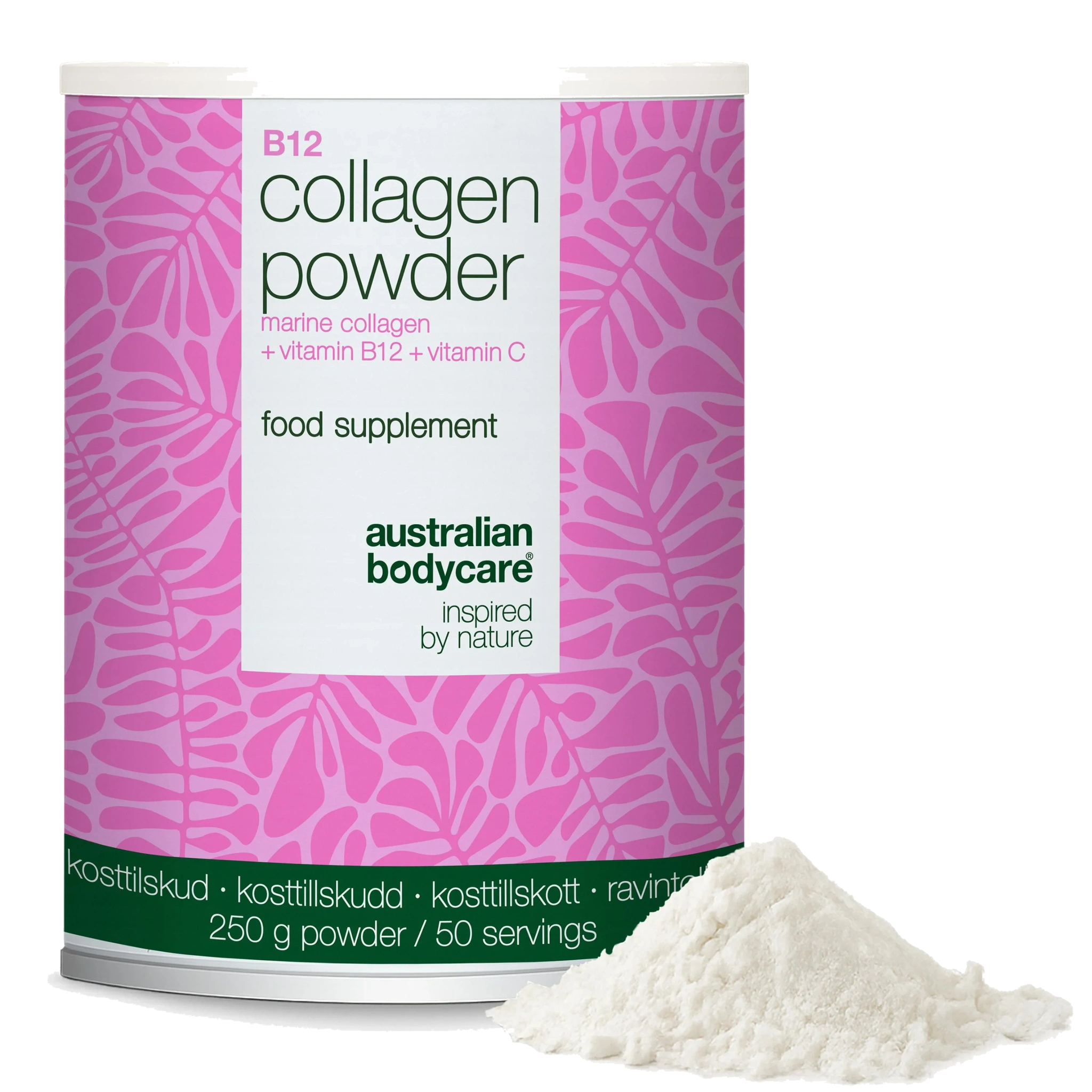 Kollagenpulver med vitamin B12 & C