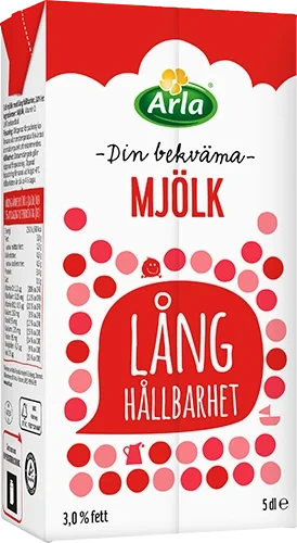 Mjölk med lång hållbarhet 3%