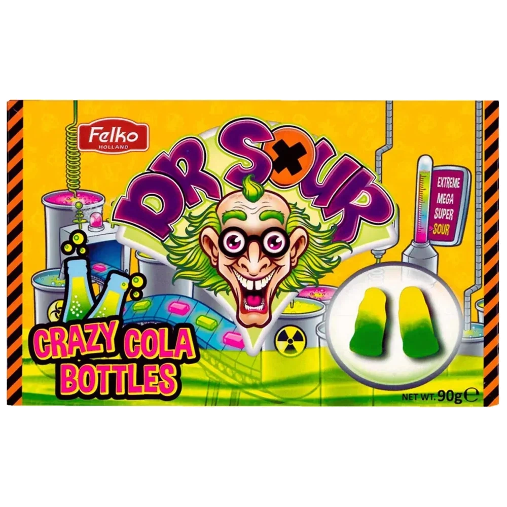 Dr Sour Crazy Cola Bottle 90g