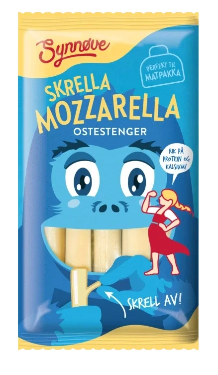 Mozzarella Ostestrenger 100g Synnøve