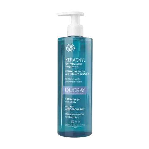 Ducray Keracnyl Foaming Gel til uren hud 400 ml