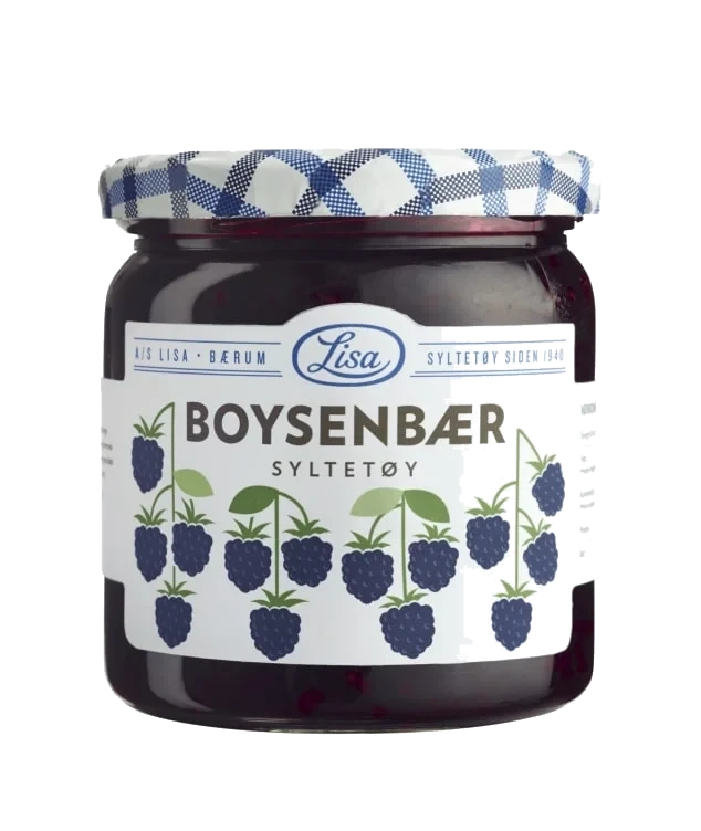 Boysenbærsyltetøy 420 Gr Glass 60% Bær Lisa