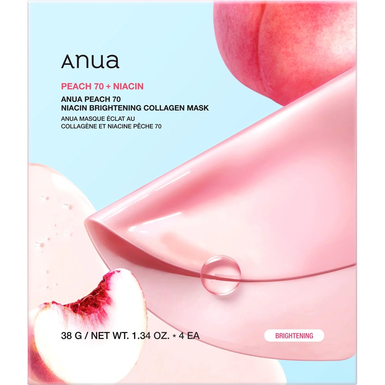 Anua Peach 70 Niacin Brightening Collagen Mask