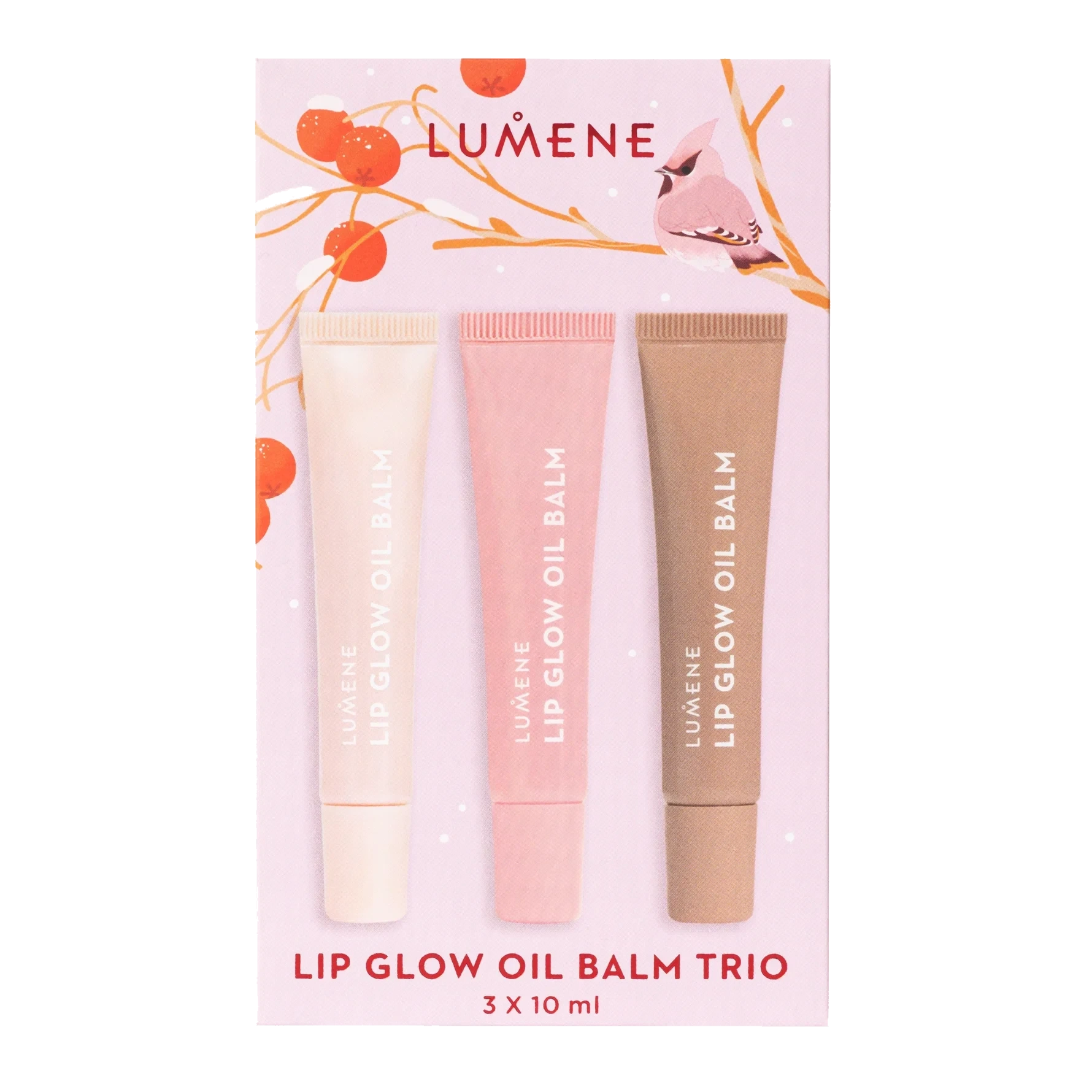 Lumene Lip Glow Oil Balm Trio Gift Box