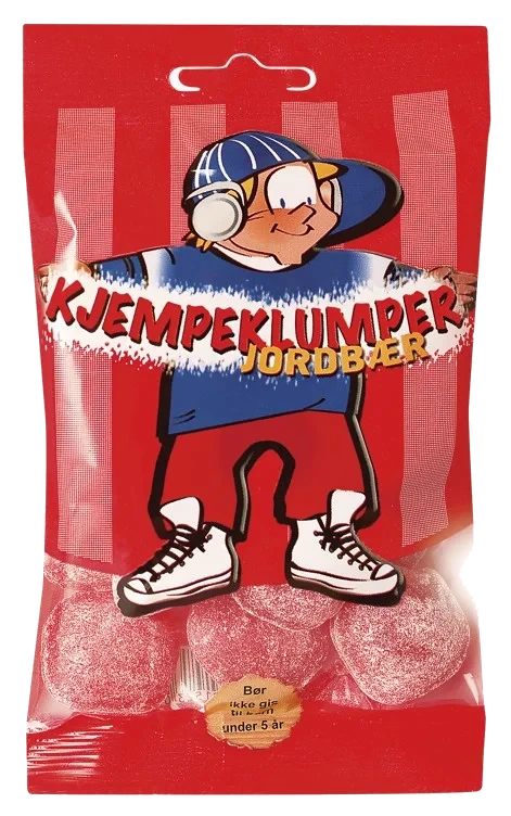 Kjempeklumper pose jordbær   80g
