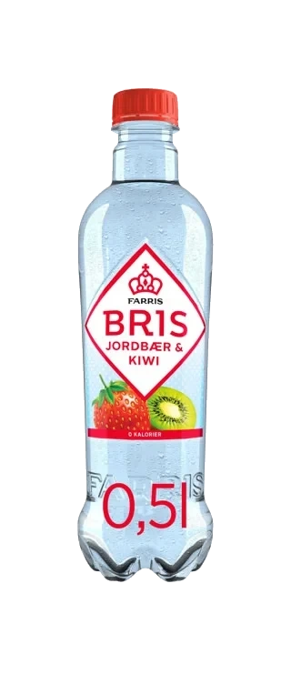 Farris Bris Jordbær Kiwi 0,5l Kasse 24stk