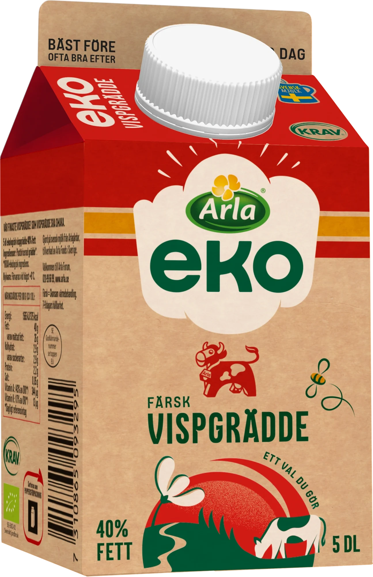 Eko färsk vispgrädde 40%