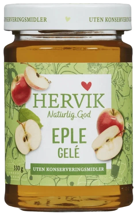 Hervik Eplegelé 330g