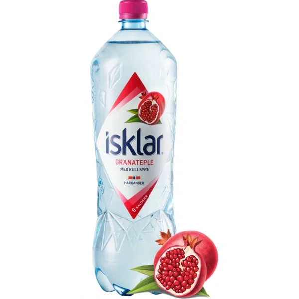 Isklar Sparkling Granateple 1,5l flaske