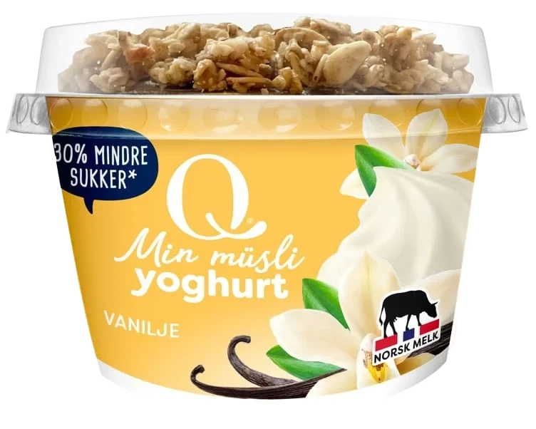 Yoghurt Vanilje Min Musli 165g Q