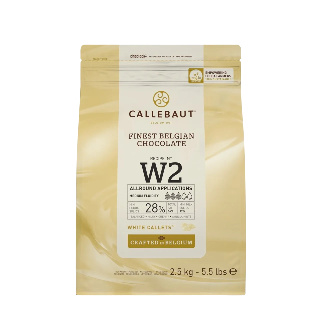 Callebaut Vit Choklad W2 Pellets 28%