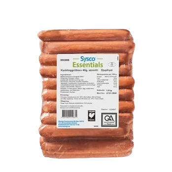 Kycklinggrillkorv skinnfri 40g SE