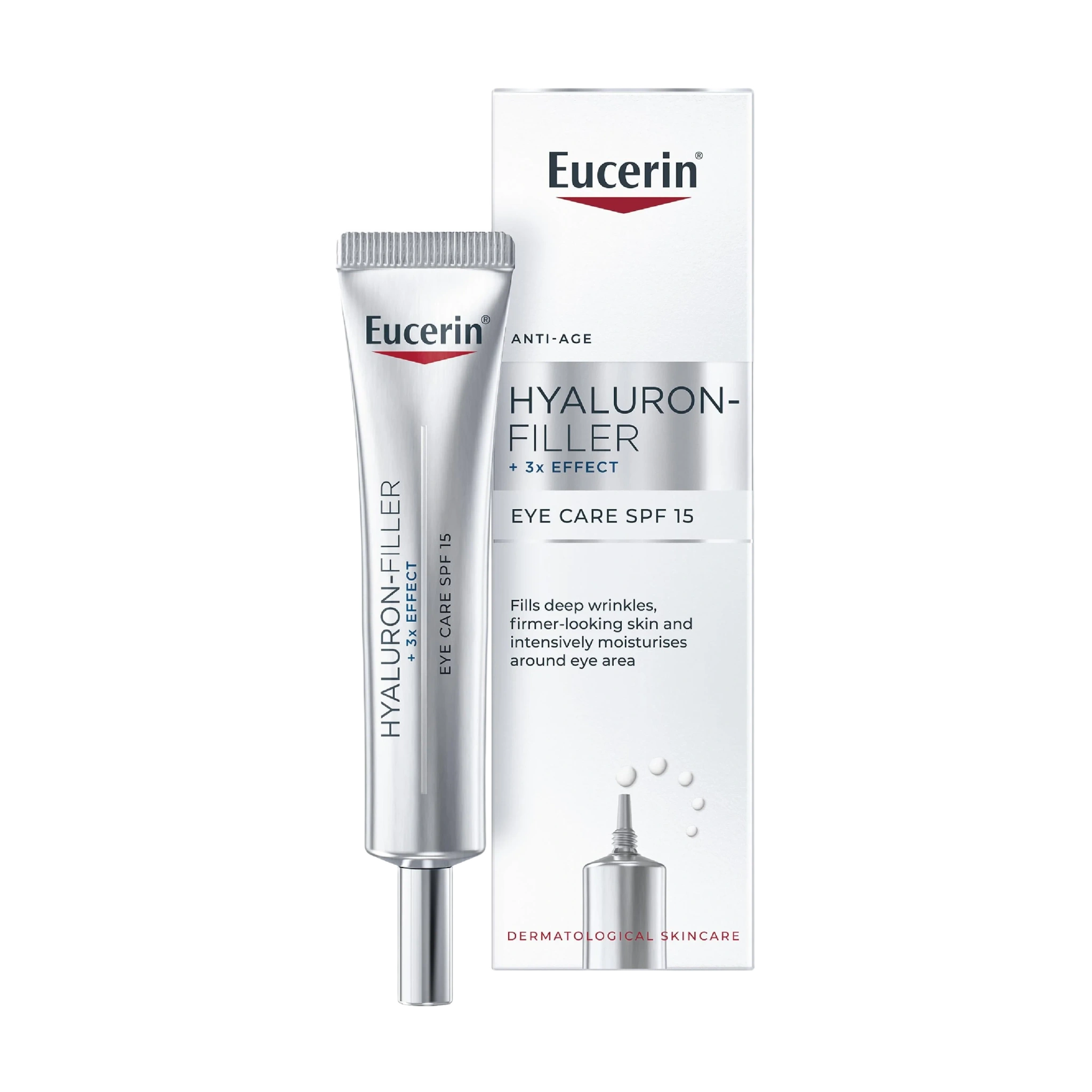 Eucerin Hyaluron-Filler +3xEffect øyekrem SPF15 15 ml