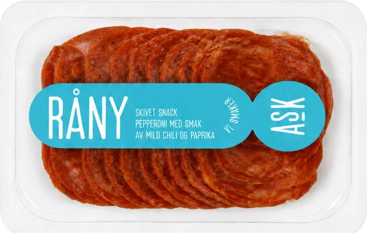 Råny Pepperoni skivet 60g Ask