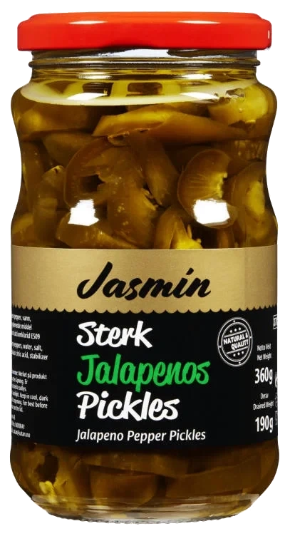 Jalepenos Sliced 350g Jasmin