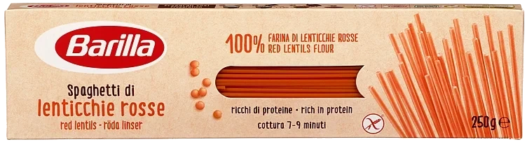 Spaghetti røde linser   250g