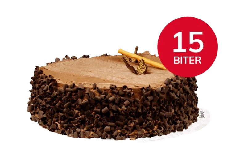 Sjokoladekake 15 Biter 1,64kg Bakehuset