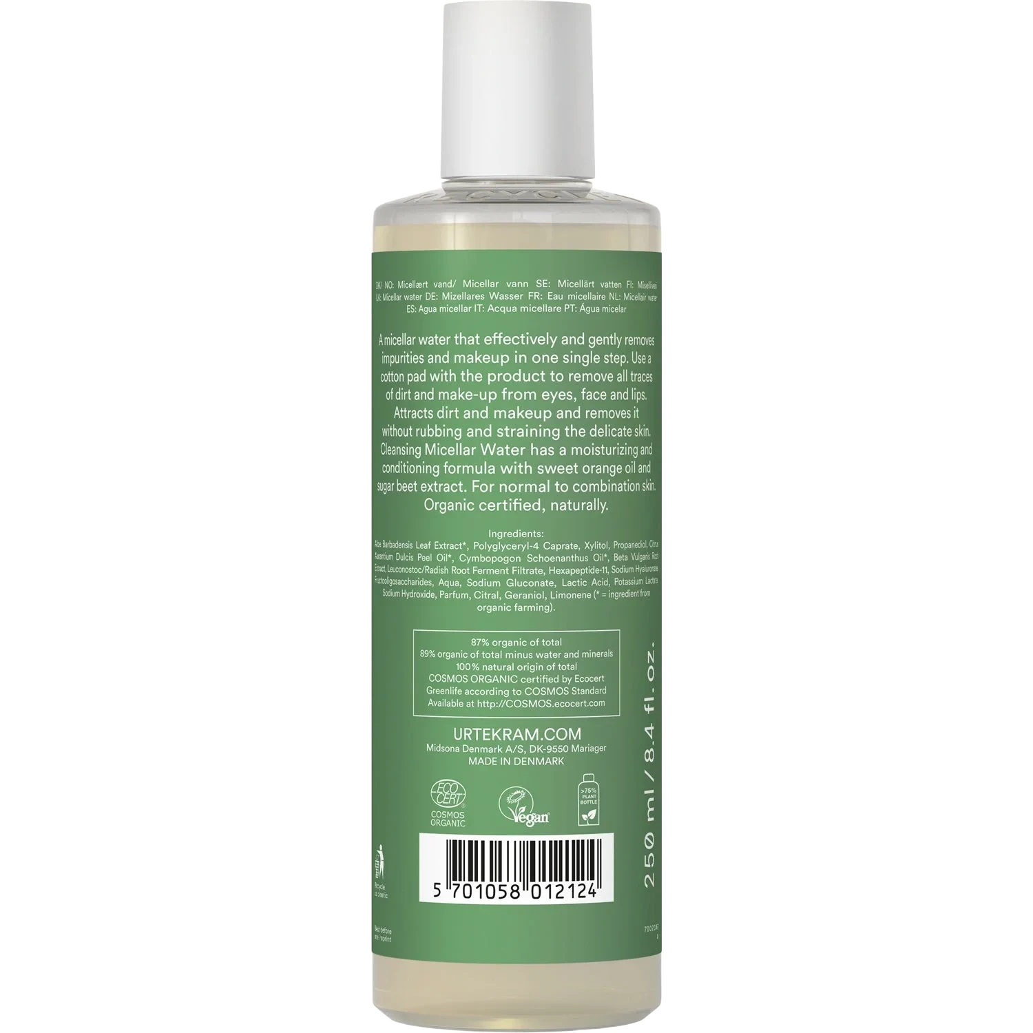 Urtekram Wild Lemongrass Micellar Water