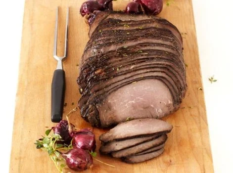 Nötstek sous-vide skivad