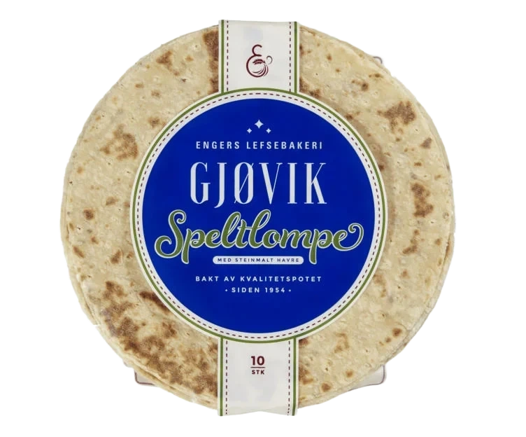 Engers Lefsebakeri As Gjøvik Speltlompe 10 stk