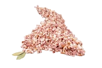 Bacon tärnat
