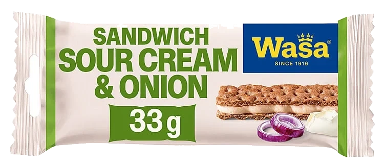 Sandwich Sour Cream&Onion 33g Wasa