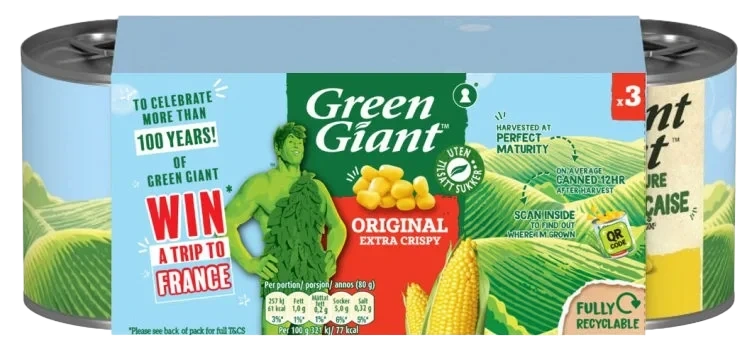 Green Giant Extra Crispy Mais (3x160g)