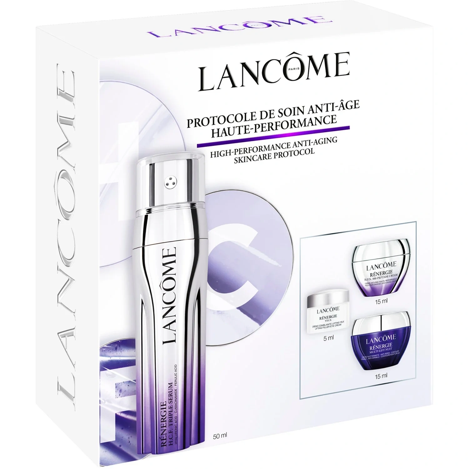 Lancôme Rénergie H.C.F. Triple Serum Face Routine Set 2025
