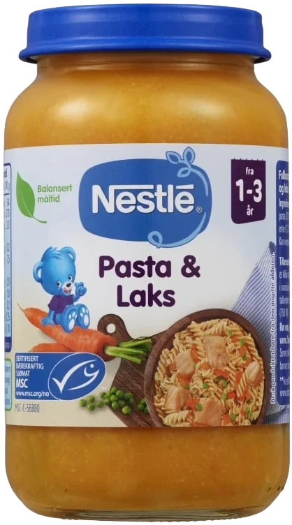 Pasta & Laks 1-3år 220g
