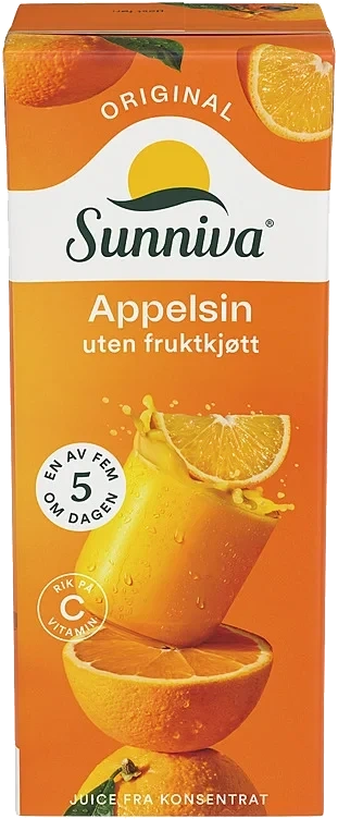 Sunniva orig.appelsinjuice       2,5dl