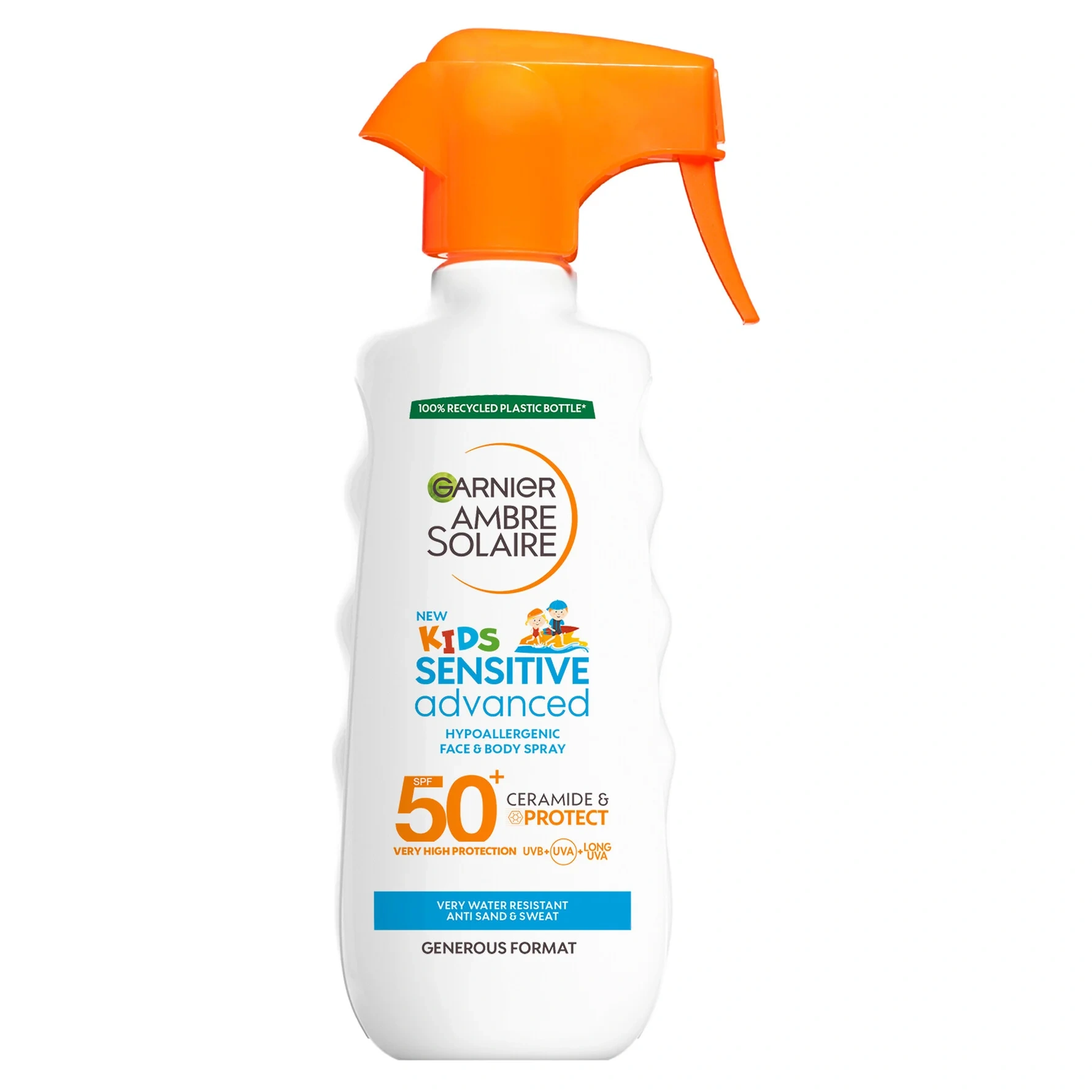 Garnier Ambre Solaire Sensitive Advanced Kids Hypoallergenic Face & Body Spray SPF50+ 200 ml