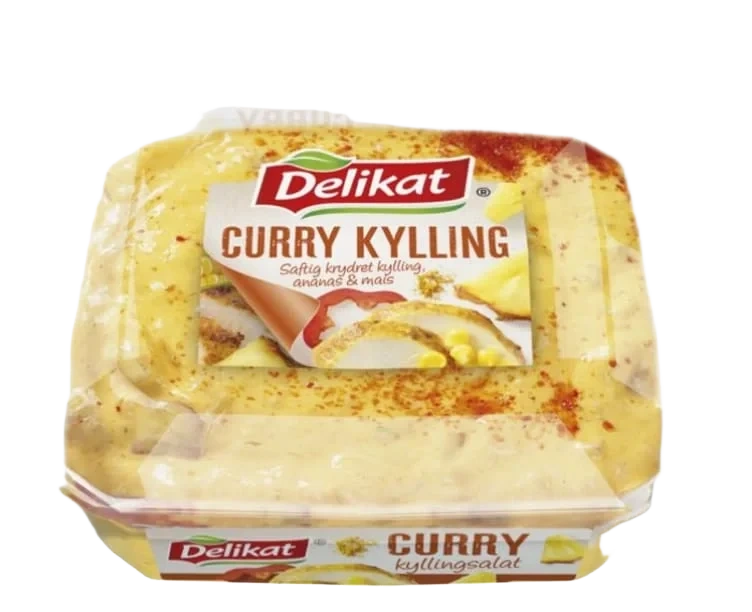 Kyllingsalat Curry 200g Delikat