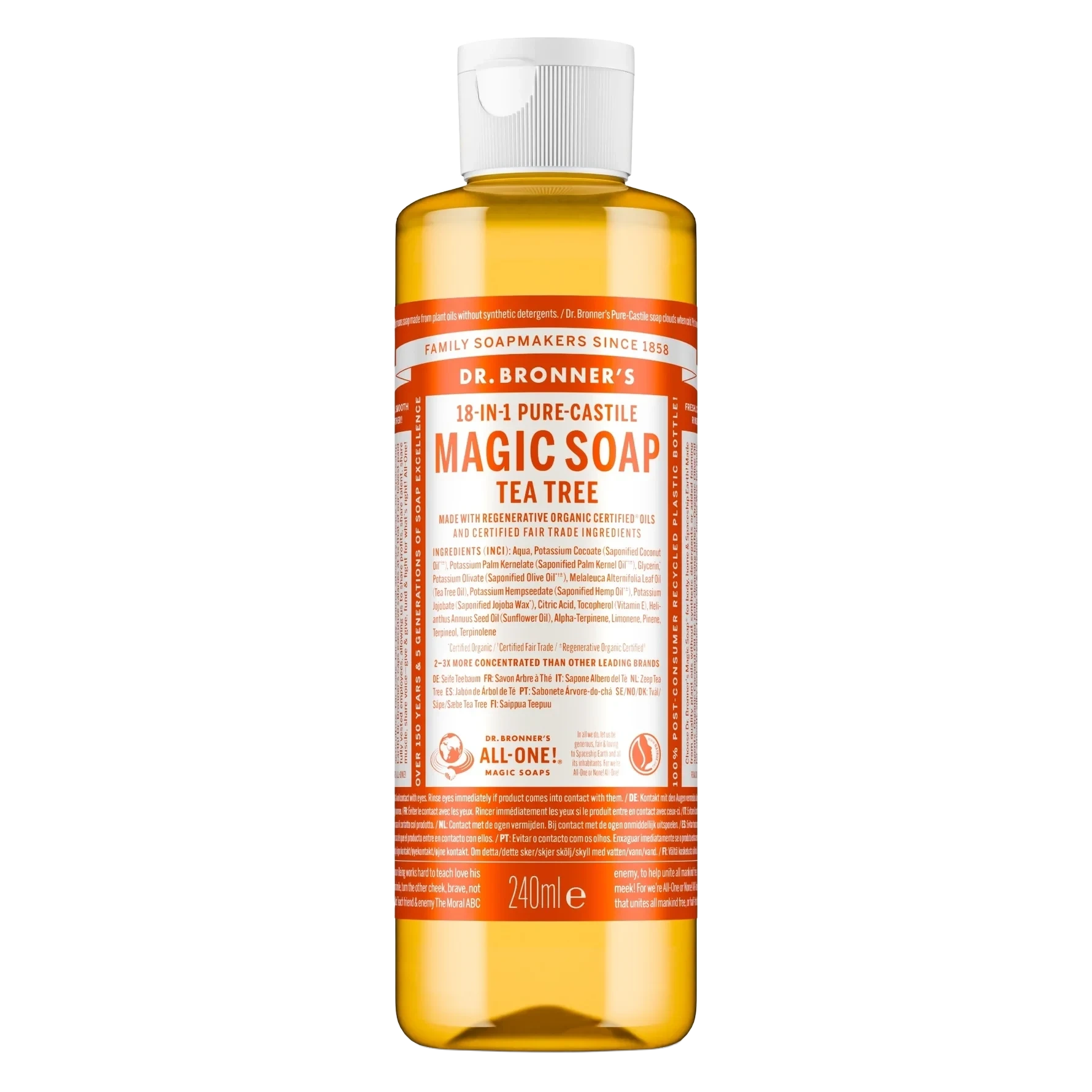 Dr. Bronner's Tea Tree Liquid Soap 236 ml