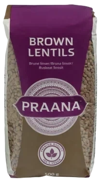 PRAANA Brown Lentils