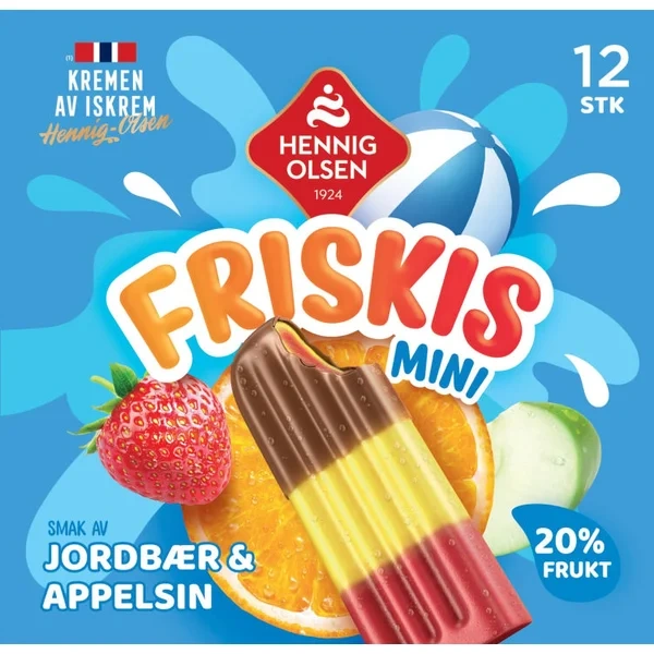 Friskis Appelsin&Jordbær 12stk