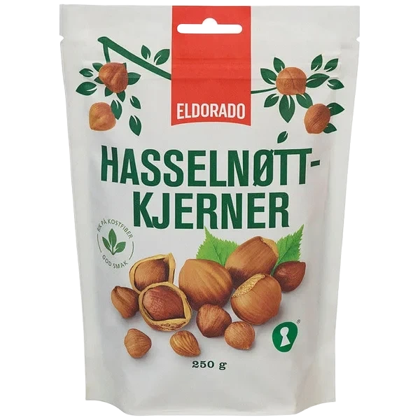 Hasselnøttkjerner 250g Eldorado